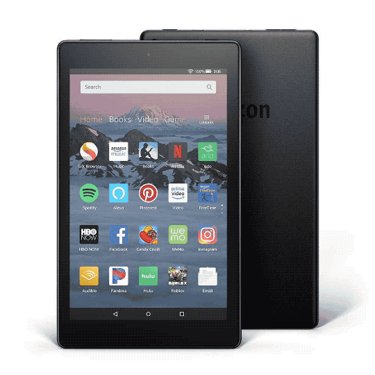 Amazon Fire HD 8 2018 comes in 4 boody colors - the same as previous generation